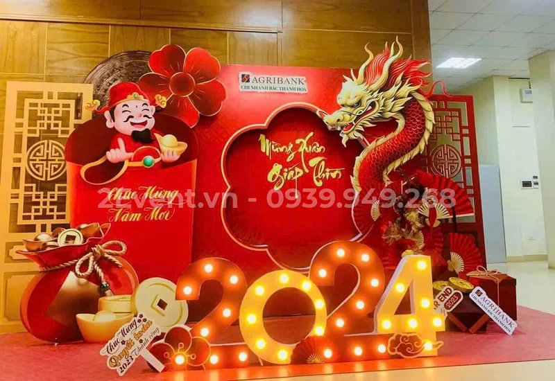 Mẫu phông nền backdrop lễ kỷ niệm thành lập đẹp