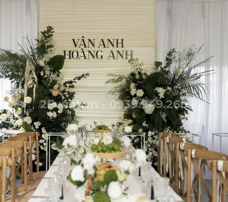 Bảng giá dịch vụ trang trí lễ gia tiên cưới hỏi tại nhà