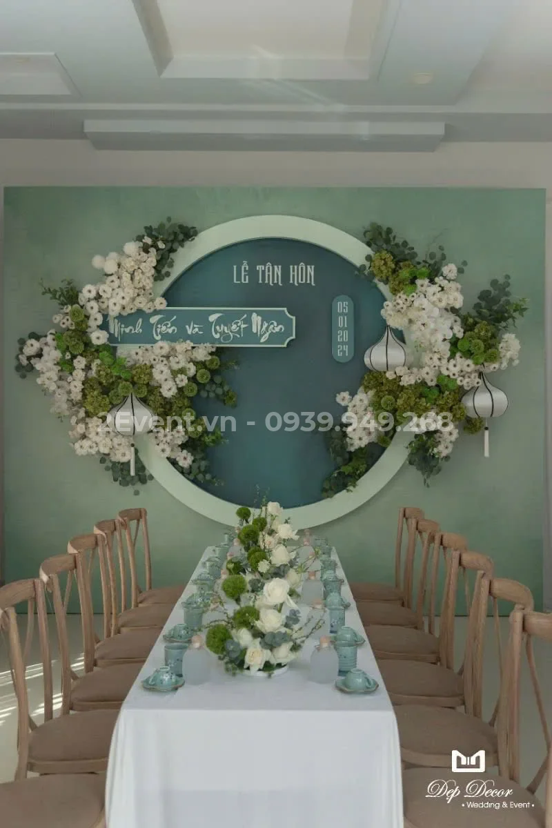 Bảng giá dịch vụ trang trí lễ gia tiên cưới hỏi tại nhà