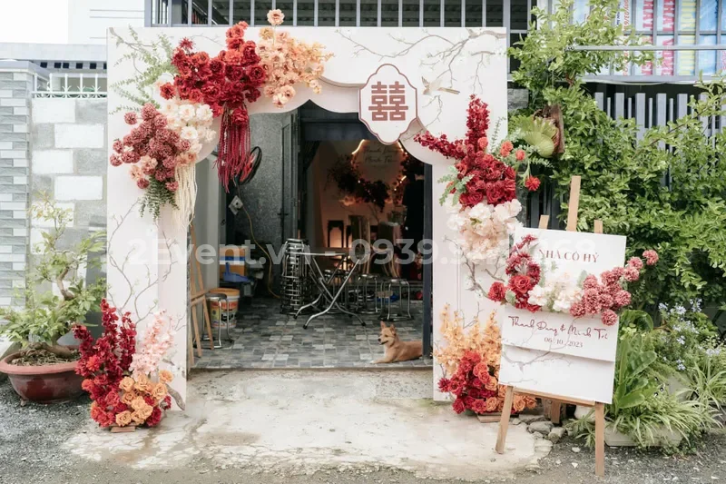 Các mẫu cổng hoa gia tiên đẹp nhất cho ngày trọng đại
