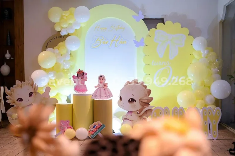 Mua set trang trí sinh nhật bé gái ở đâu trọn gói giá rẻ?