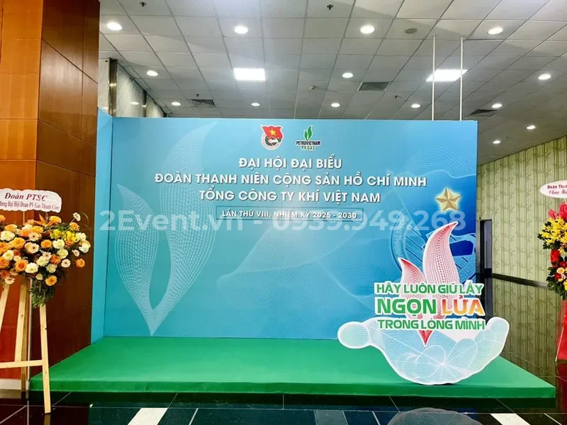Hình ảnh thực tế dự án trang trí khai trương do 2Event thực hiện