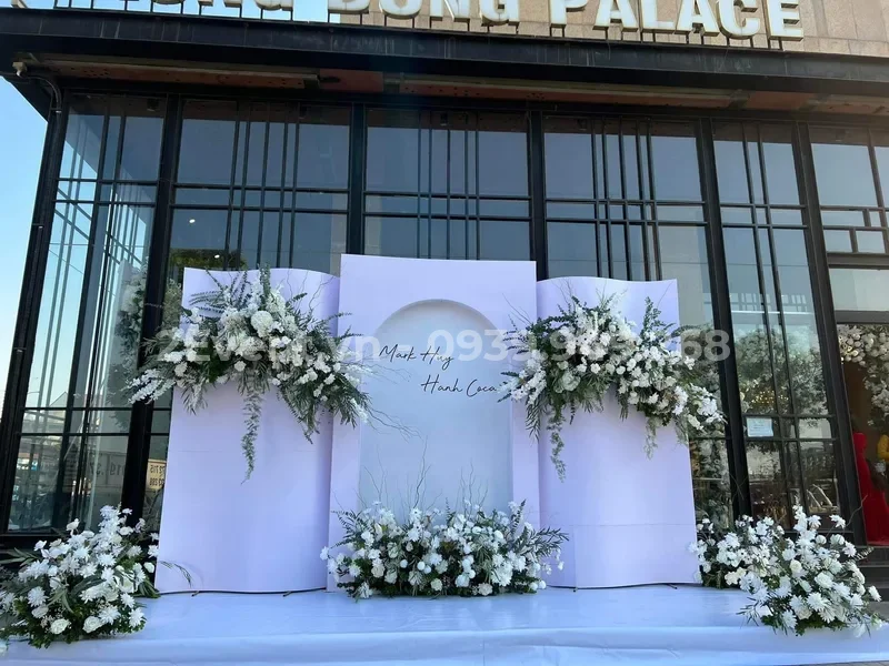 Cho thuê và trang trí rạp cưới sự kiện đẹp, hiện đại