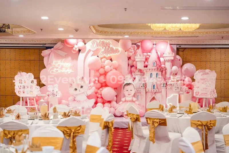 Thực tế thi công trang trí sinh nhật cho khách hàng