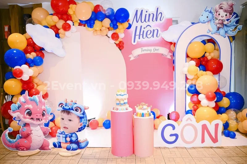 Cách trang trí tiệc sinh nhật bé trai 4 tuổi tại nhà đơn giản