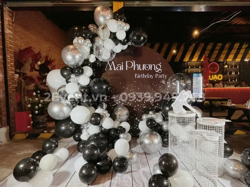 Mẫu trang trí tiệc sinh nhật ngoài trời (outdoor) chill