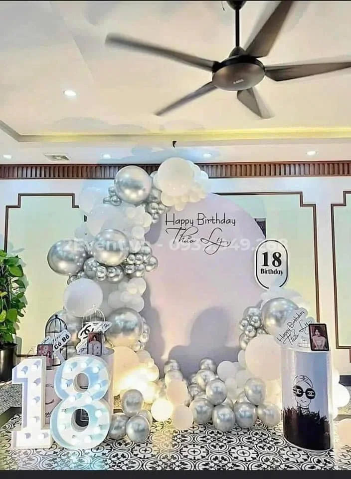 Dịch vụ trang trí sinh nhật người lớn sang trọng, đẳng cấp